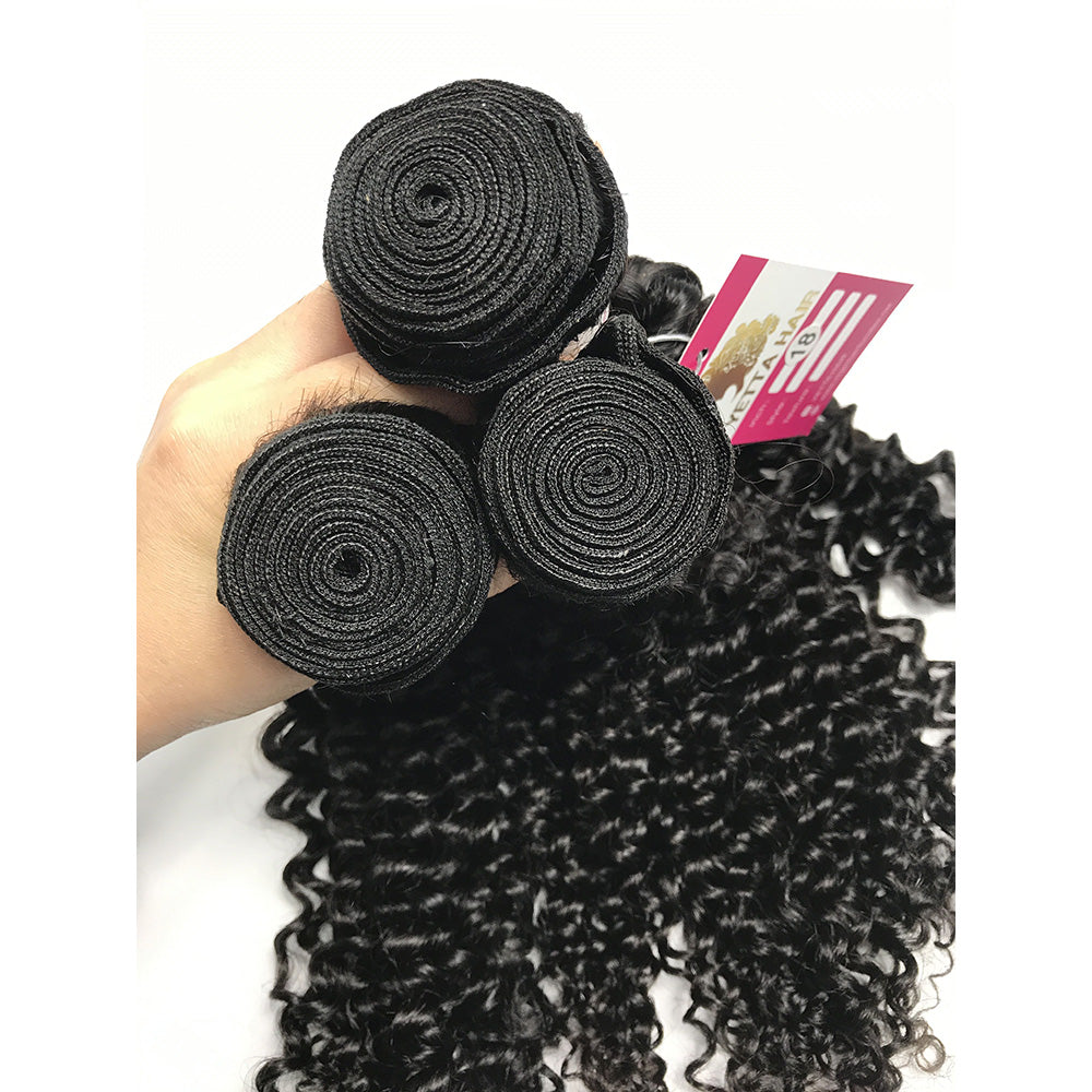 3Bundles/4bundles Top Quality Brazilian Virgin Hair Natural Curly can be wet