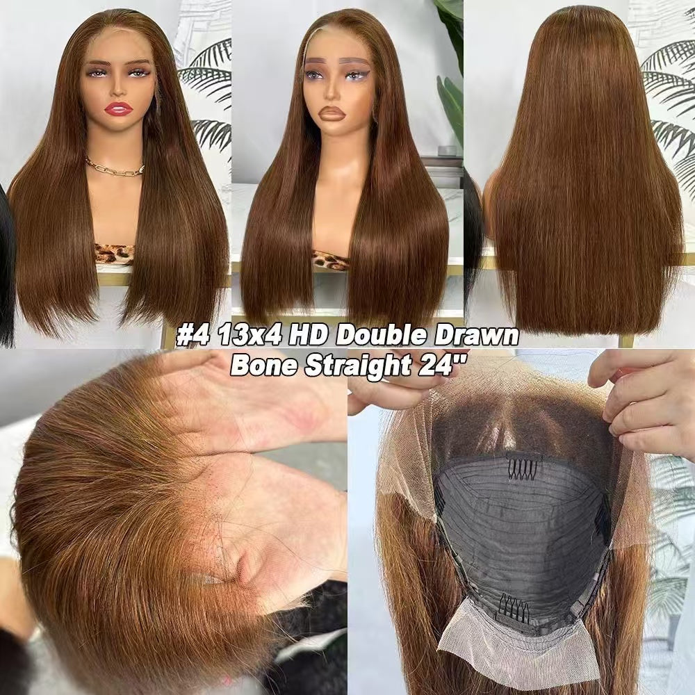 Vietnam Hair SDD Lace Bob Wig 13x4 Lace Frontal Wig Brown and Black