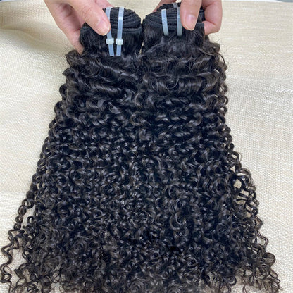 3Bundles/4bundles Raw Hair Natural Curly Brazilian Hair One Donor Hair Cuticle Aligned
