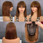 100% Virgin Human Hair Bob Wig with Bang 12inch Different Colors