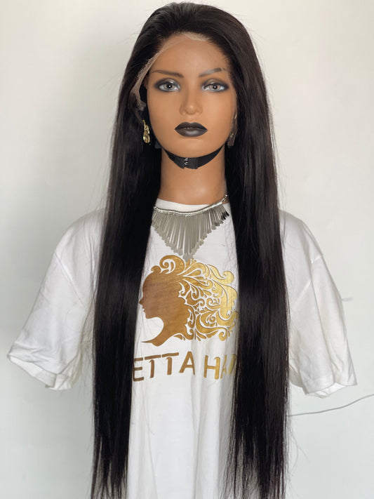 13x4 HD Lace Frontal Wig Big Lace Silky Straight 100% Virgin Brazilian Hair Wig
