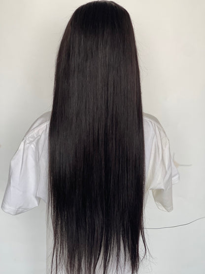 13x4 HD Lace Frontal Wig Big Lace Silky Straight 100% Virgin Brazilian Hair Wig