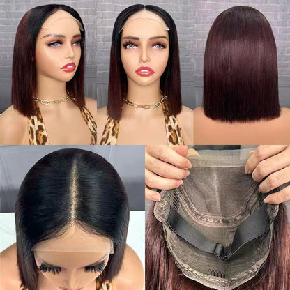 200% Density 5x5 Lace Closure Bob Wig SDD Transparent Lace