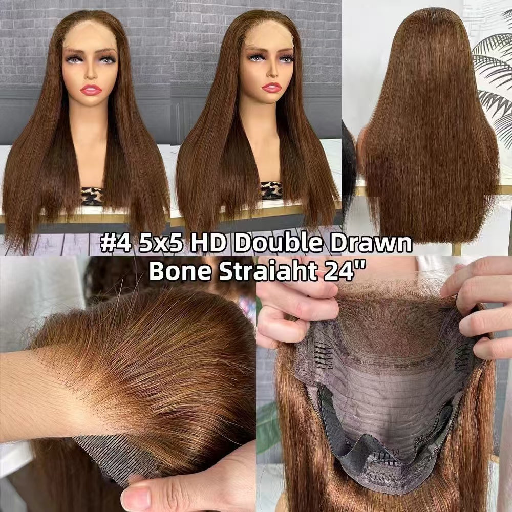 5x5 HD Lace Wig Vietnam Hair SDD Bob Wig Full End Silky Straight