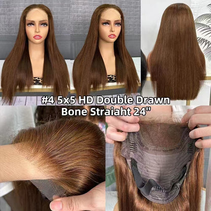 5x5 HD Lace Wig Vietnam Hair SDD Bob Wig Full End Silky Straight