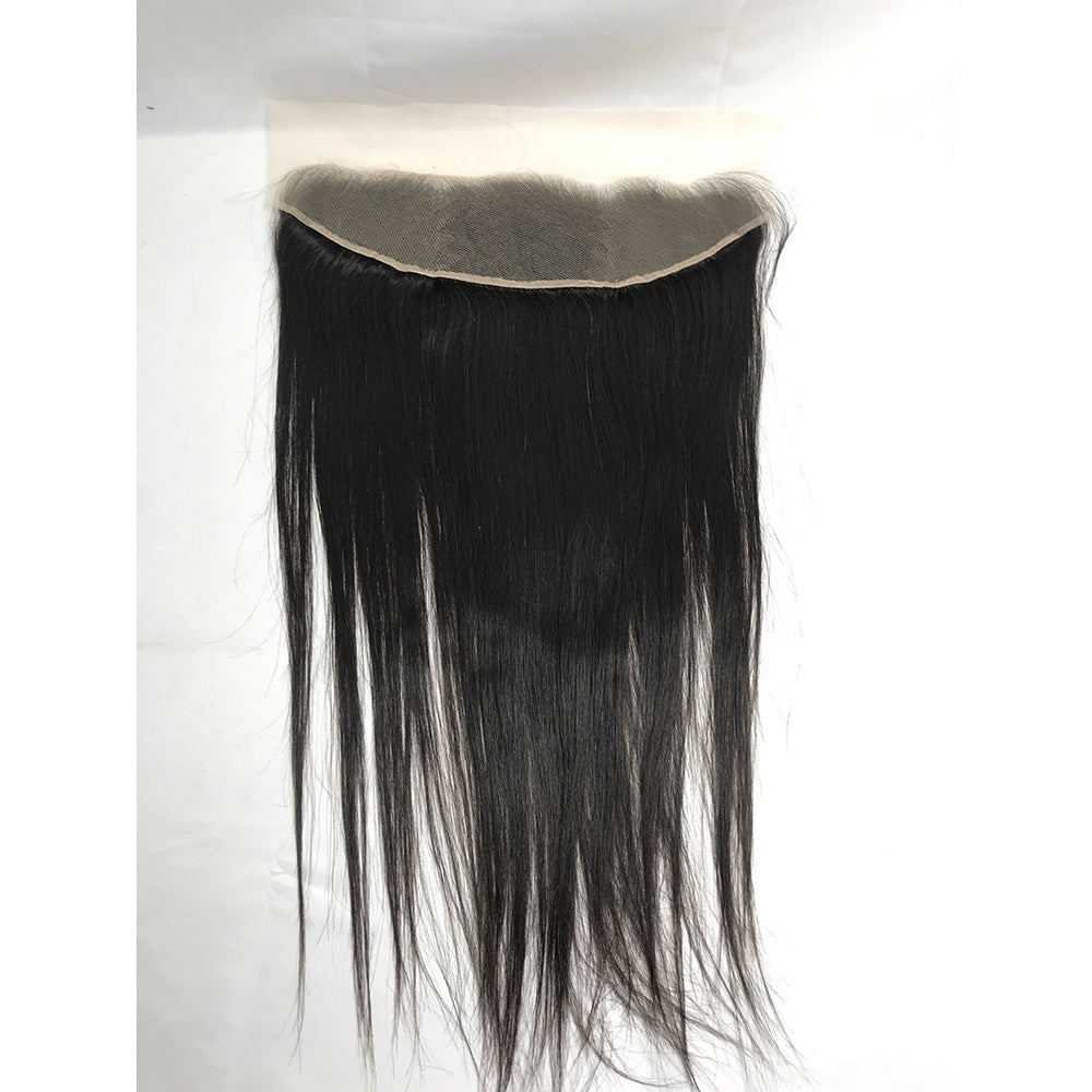 100% Virgin Brazilian Hair Straight 4Bundles with Ear to ear Lace Frontal