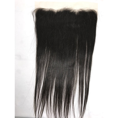 100% Virgin Brazilian Hair Straight 4Bundles with Ear to ear Lace Frontal