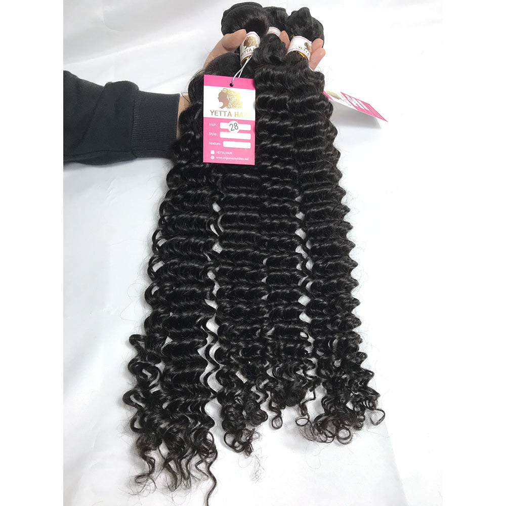 3Bundles/4bundles Top Quality 100% Pure Virgin Brazilian Human Hair Deep Curly