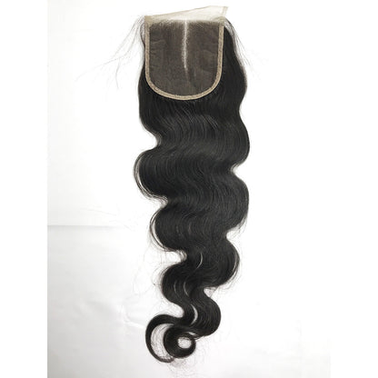 100% Virgin Brazilian Hair Body wave 4bundles with Top Lace Closure