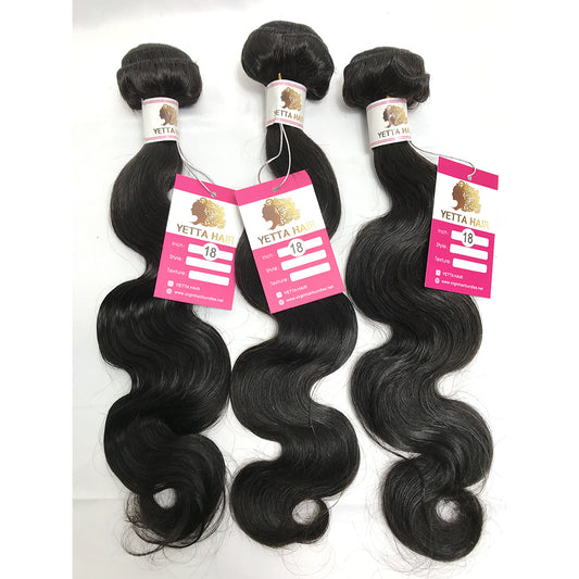 100% Virgin Brazilian Hair Body wave bundles with 6x6 HD Lace Closure