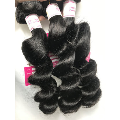 3Bundles/4bundles Loose Wave 100% Virgin Brazilian Human Hair