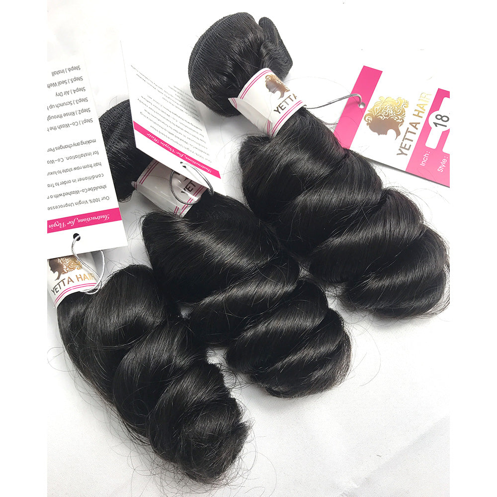 3Bundles/4bundles Loose Wave 100% Virgin Brazilian Human Hair