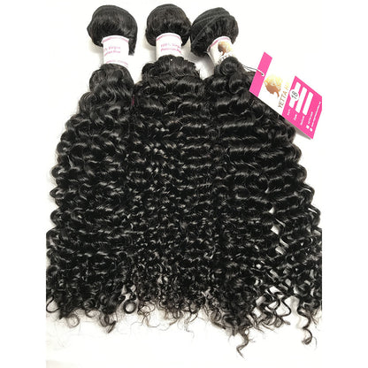 3Bundles/4bundles Top Quality Brazilian Virgin Hair Natural Curly can be wet