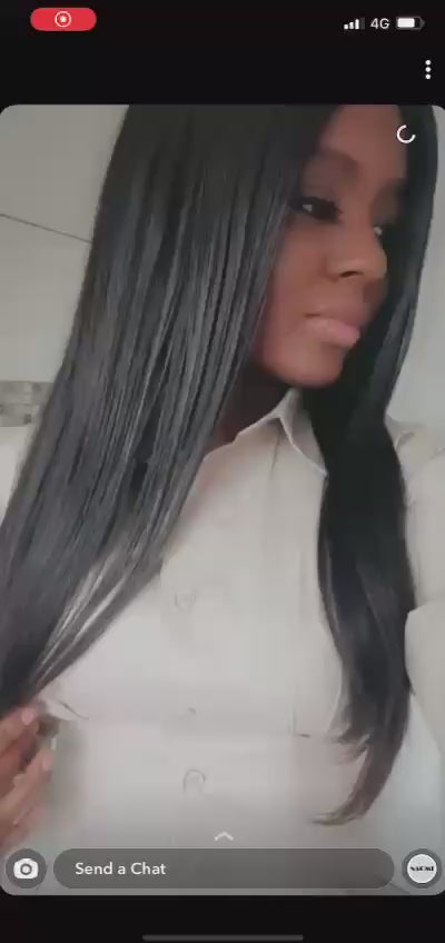 5x5 HD Lace Closure Wig Virgin Brazilian Hair Silky Straight