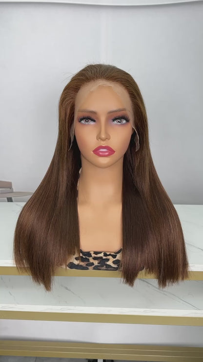 Vietnam Hair SDD Lace Bob Wig 13x4 Lace Frontal Wig Brown and Black