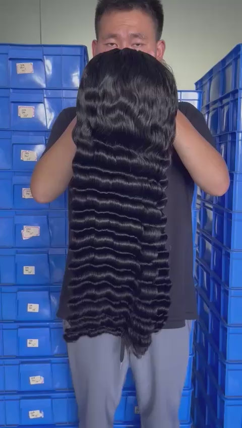 Pineapple Wave 4x4 HD Lace Closure Wig Can Bleached Knots